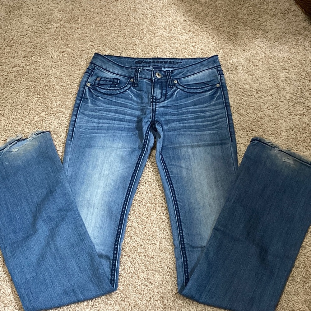Blue asphalt jeans